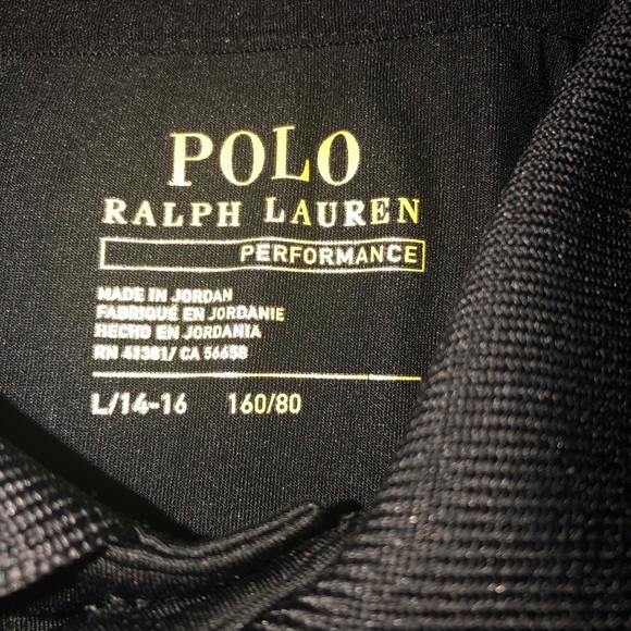 Boys Ralph Lauren Size 14-16 Performance Jersey Shirt - Picture 5 of 6